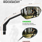 Rétroviseur de vélo ROCKBROS, Réglable à 360° Anti-éblouissant, Rétroviseur convexe en verre HD Incassable