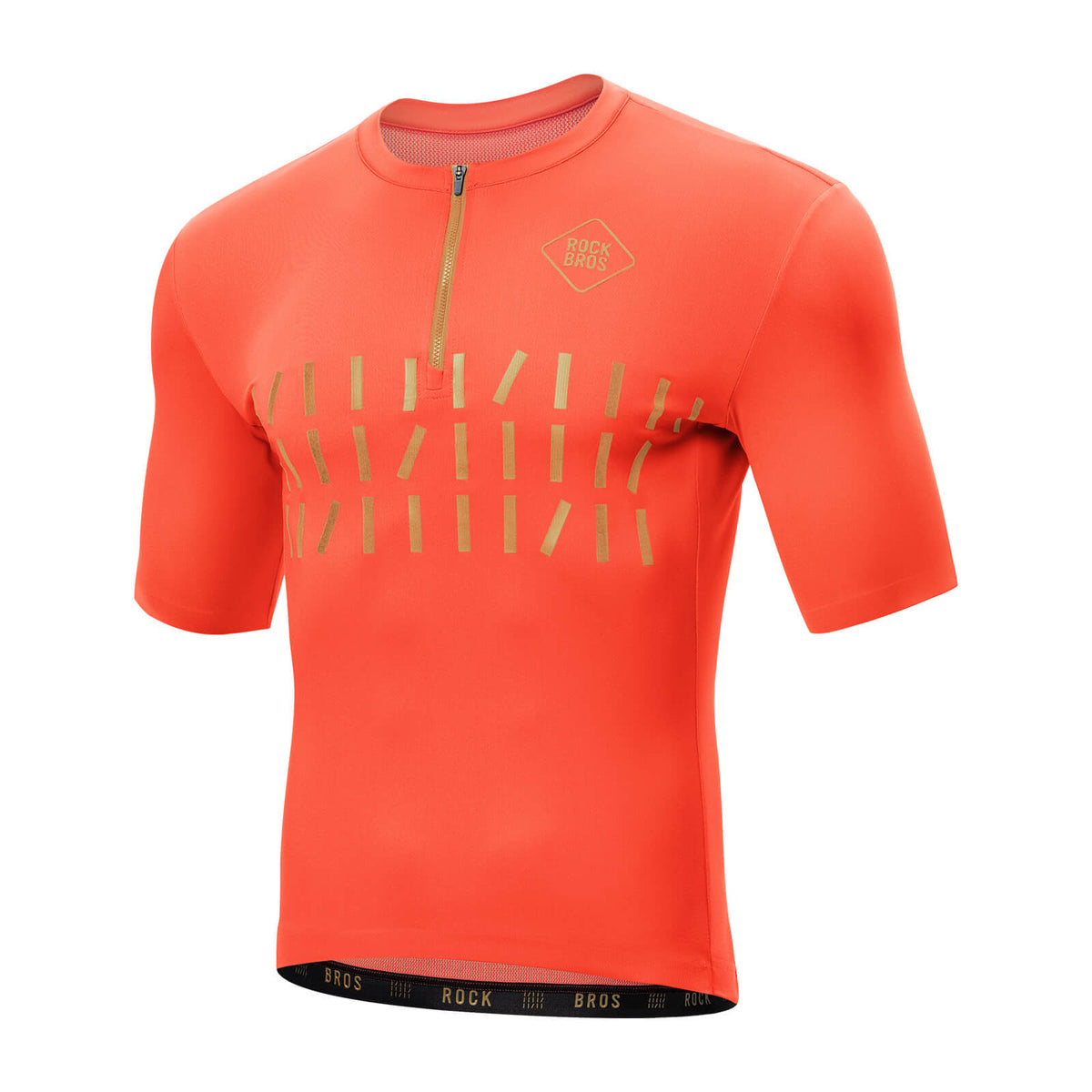 ROCKBROS Maillot de vélo manches courtes homme Respirant et Séchage rapide Jersey Réfléchissant