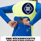 ROCKBROS Maillot de Cyclisme Manches Longues Homme Hiver Chaud Polaire Maillot de Vélo Respirant Élastique Avec 3 Poches et Réfléchissant