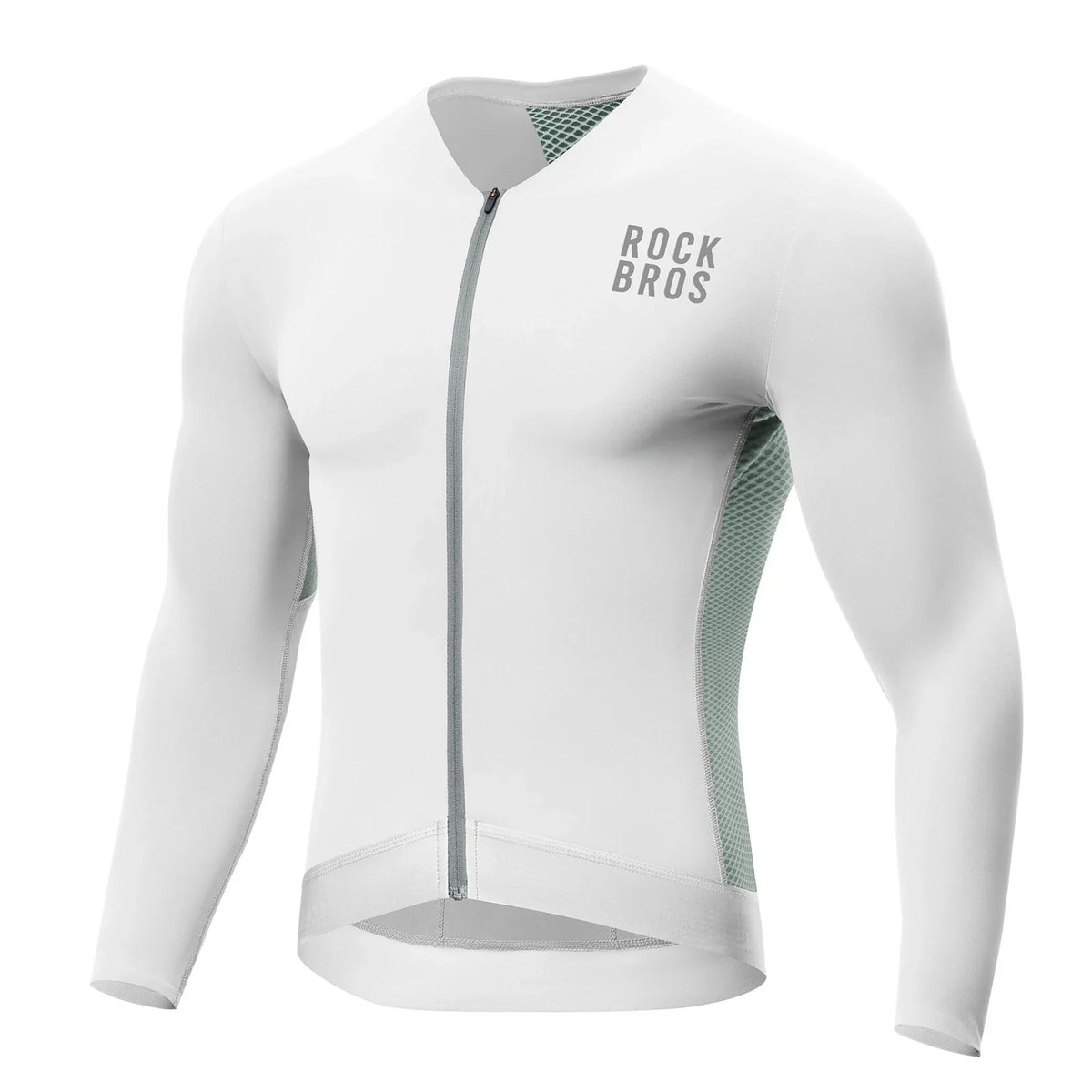 ROCKBROS Maillot de Cyclisme Manches Longues Homme, Respirant et Séchage Rapide, Élastique