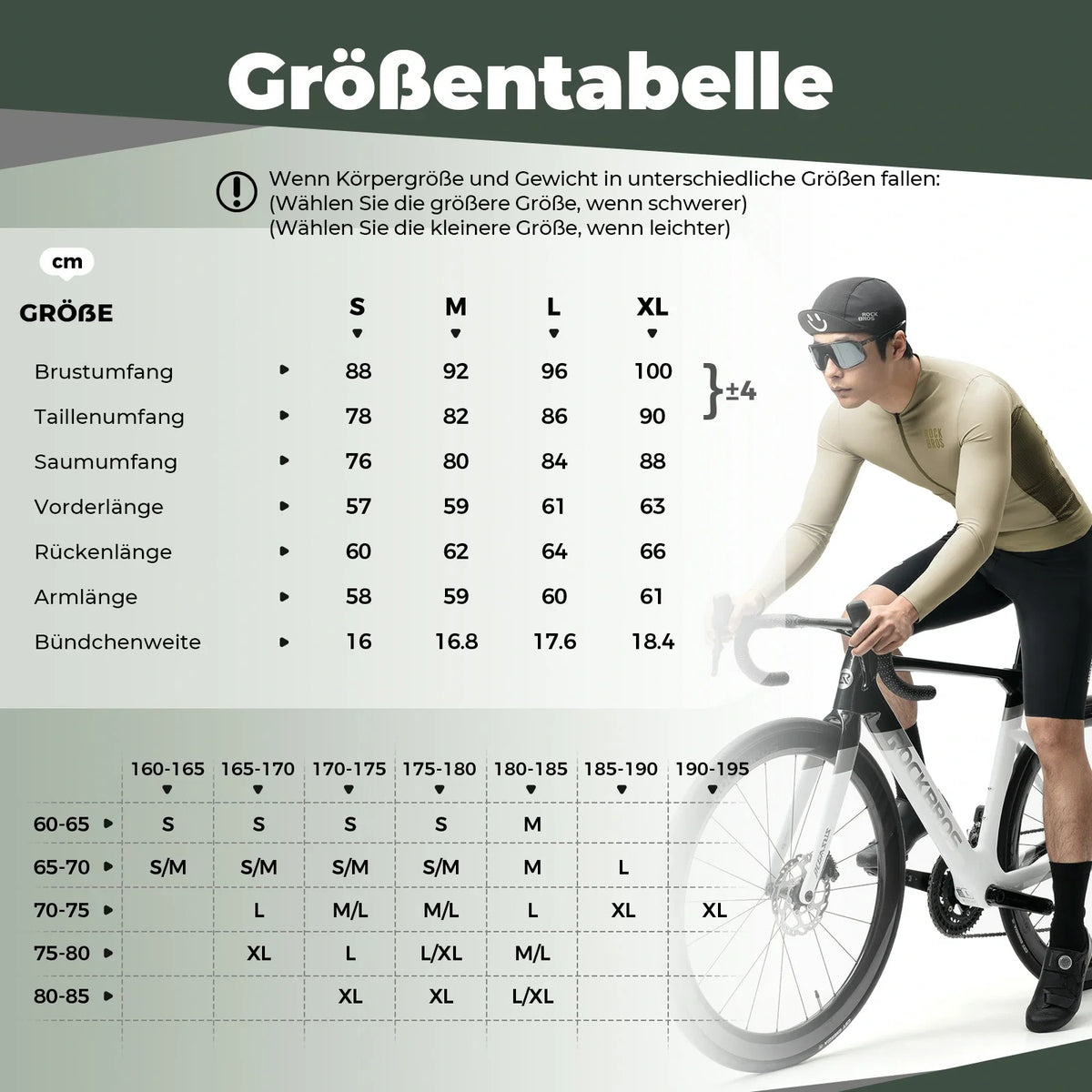 ROCKBROS Maillot de Cyclisme Manches Longues Homme, Respirant et Séchage Rapide, Élastique