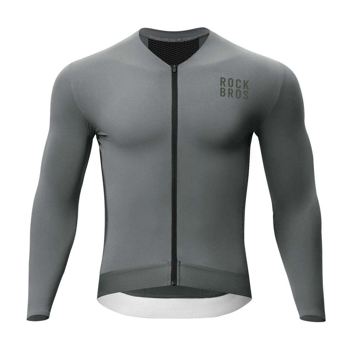 ROCKBROS Maillot de Cyclisme Manches Longues Homme, Respirant et Séchage Rapide, Élastique