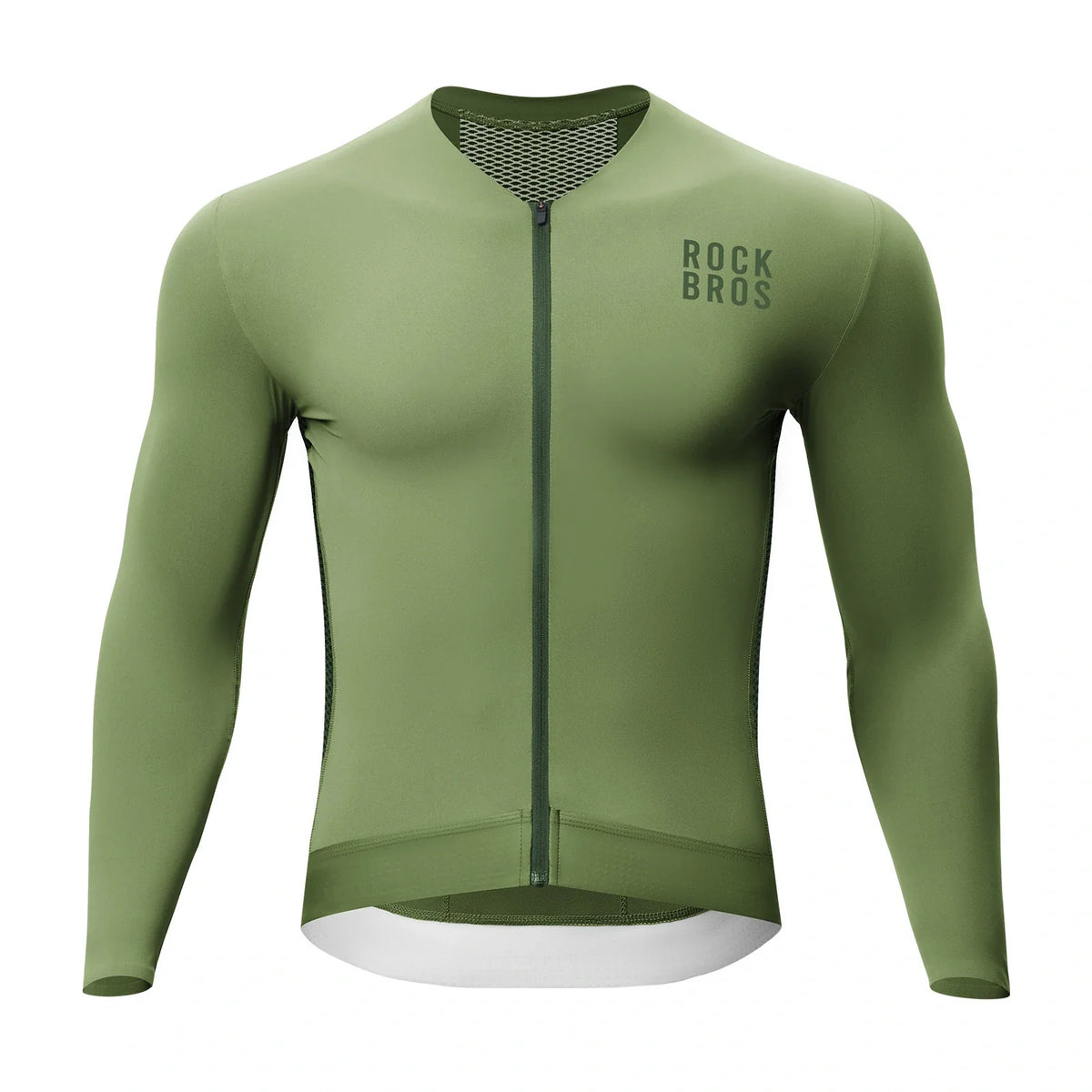 ROCKBROS Maillot de Cyclisme Manches Longues Homme, Respirant et Séchage Rapide, Élastique