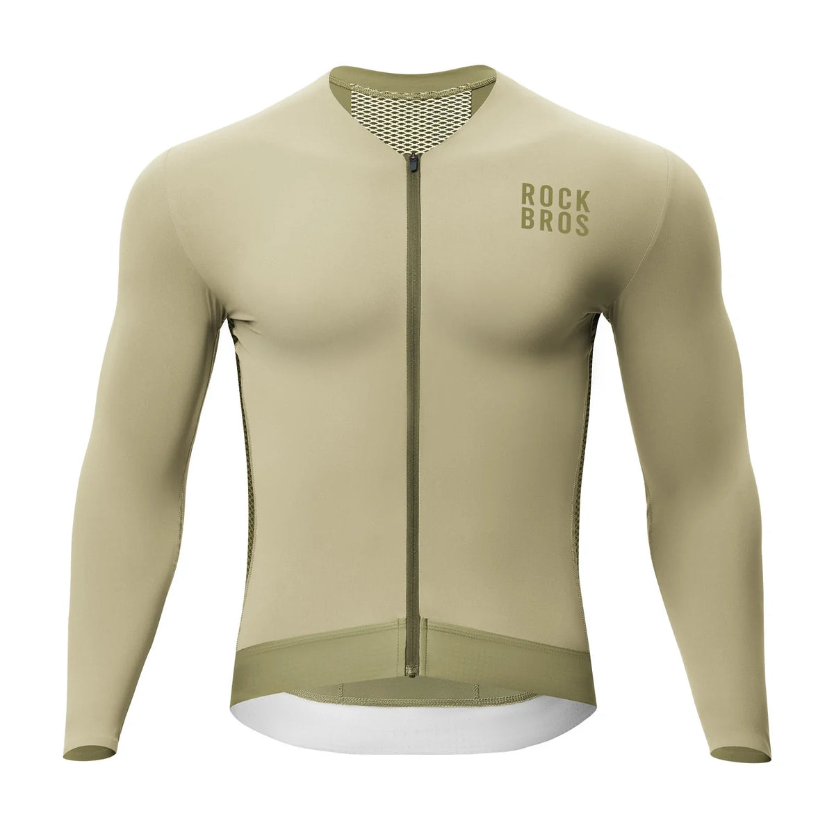 ROCKBROS Maillot de Cyclisme Manches Longues Homme, Respirant et Séchage Rapide, Élastique
