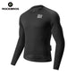 ROCKBROS Maillot de cyclisme manches longues avec fermeture éclair courte à l'avant - Modèle YDCX011