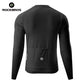 ROCKBROS Maillot de cyclisme manches longues avec fermeture éclair courte à l'avant - Modèle YDCX011