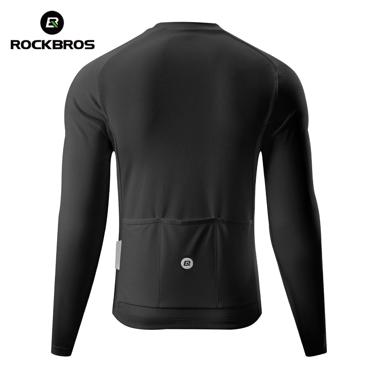 ROCKBROS Maillot de cyclisme manches longues avec fermeture éclair courte à l'avant - Modèle YDCX011