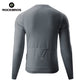 ROCKBROS Maillot de cyclisme manches longues avec fermeture éclair courte à l'avant - Modèle YDCX011