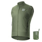 ROCKBROS Gilet de vélo Coupe-vent Léger Respirable À séchage rapide, Pliable Gilet de cyclisme