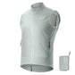 ROCKBROS Gilet de vélo Coupe-vent Léger Respirable À séchage rapide, Pliable Gilet de cyclisme