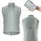 ROCKBROS Gilet de vélo Coupe-vent Léger Respirable À séchage rapide, Pliable Gilet de cyclisme