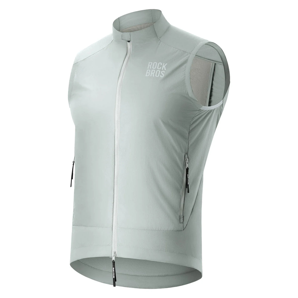 ROCKBROS Gilet de vélo Coupe-vent Léger Respirable À séchage rapide, Pliable Gilet de cyclisme
