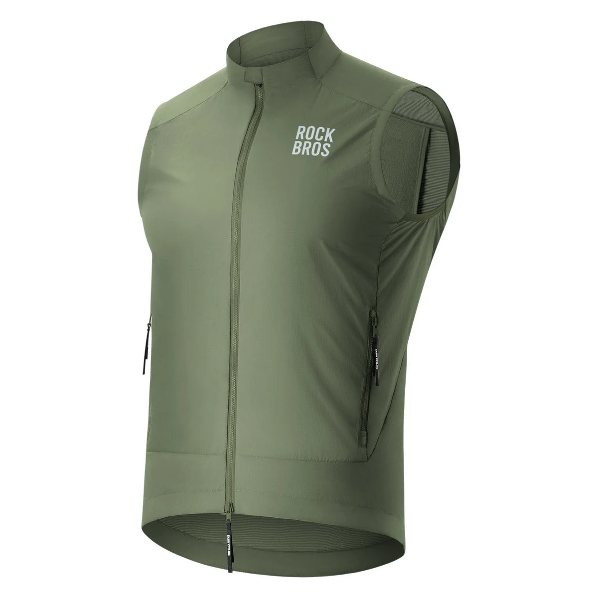 ROCKBROS Gilet de vélo Coupe-vent Léger Respirable À séchage rapide, Pliable Gilet de cyclisme