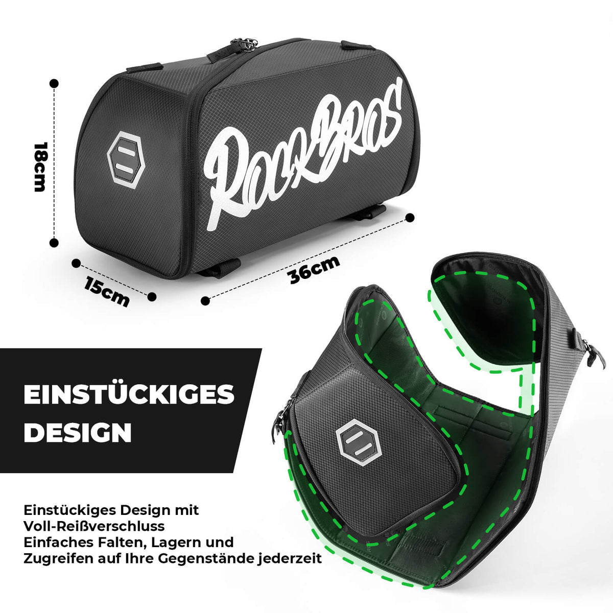 ROCKBROS Sacoche de port-bagages pliable monobloc