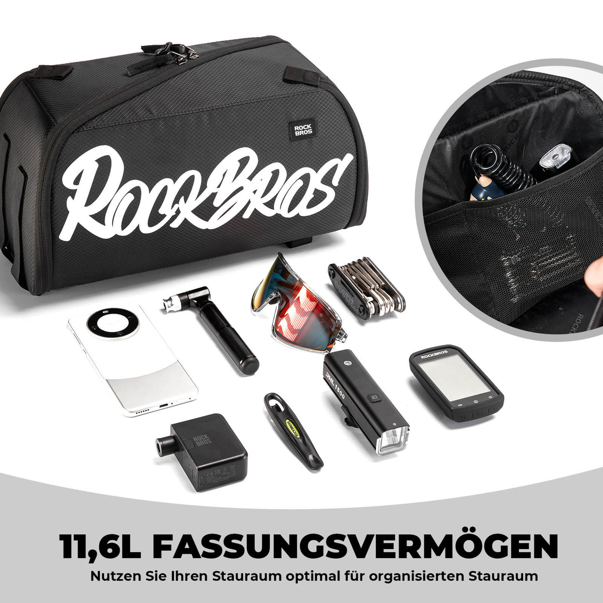 ROCKBROS Sacoche de port-bagages pliable monobloc