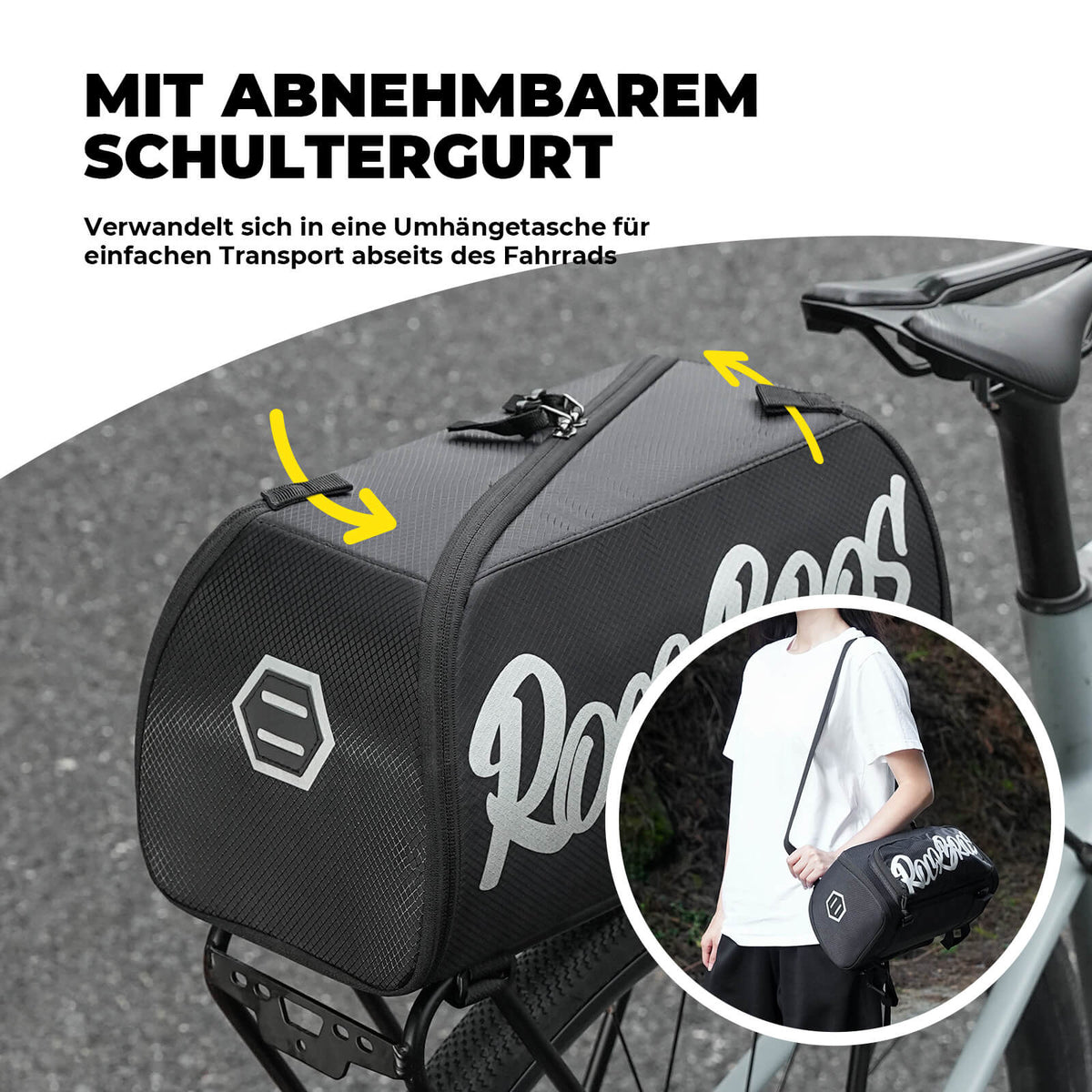 ROCKBROS Sacoche de port-bagages pliable monobloc