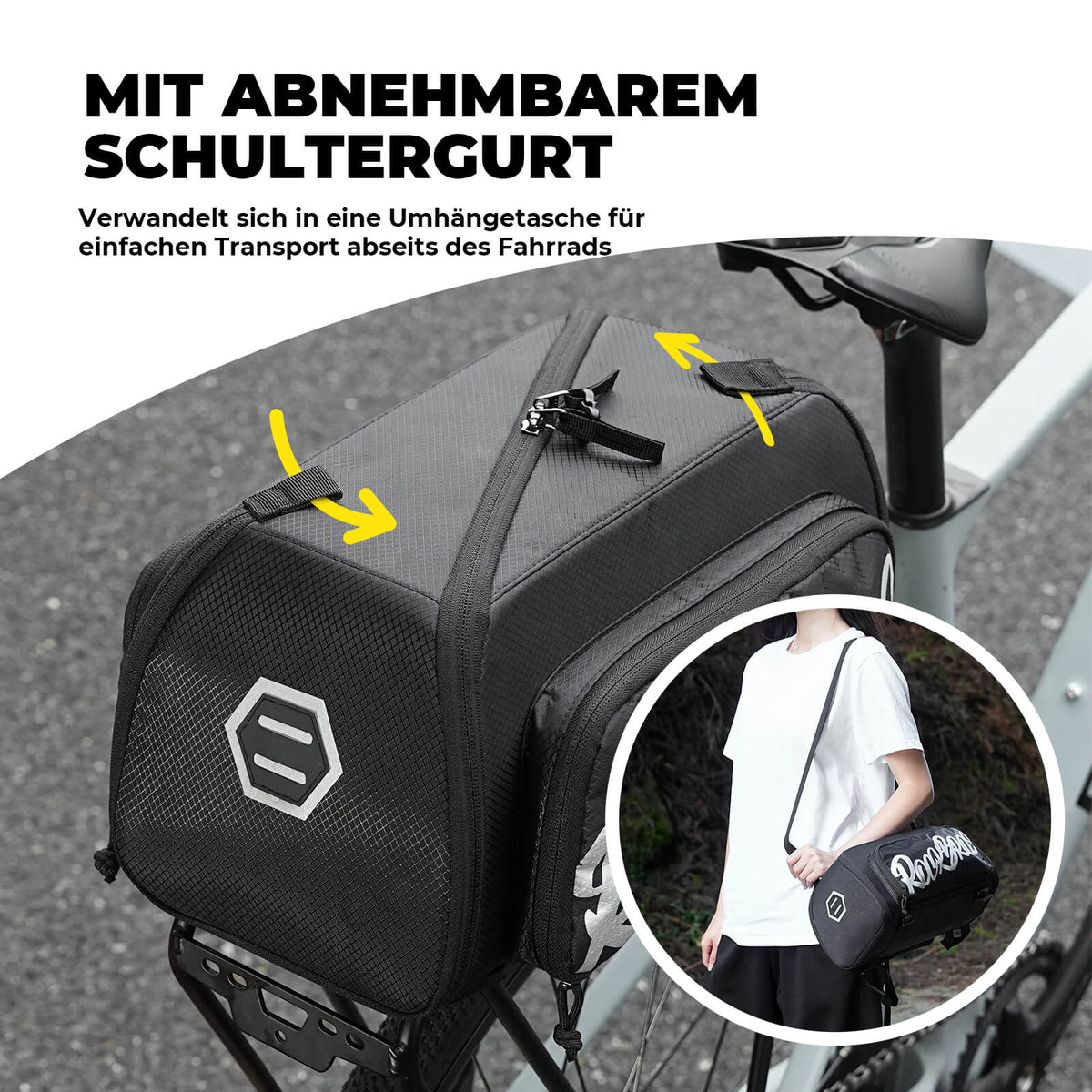 ROCKBROS Sacoche de port-bagages pliable monobloc