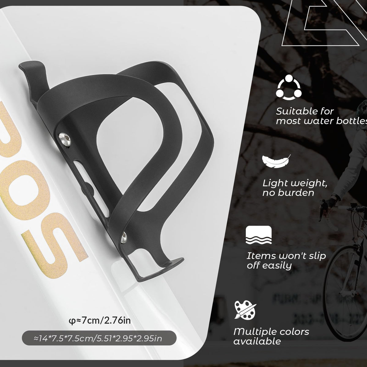 ROCKBROS Porte-bidon Vélo Porte-boisson Alliage d'Aluminium Léger
