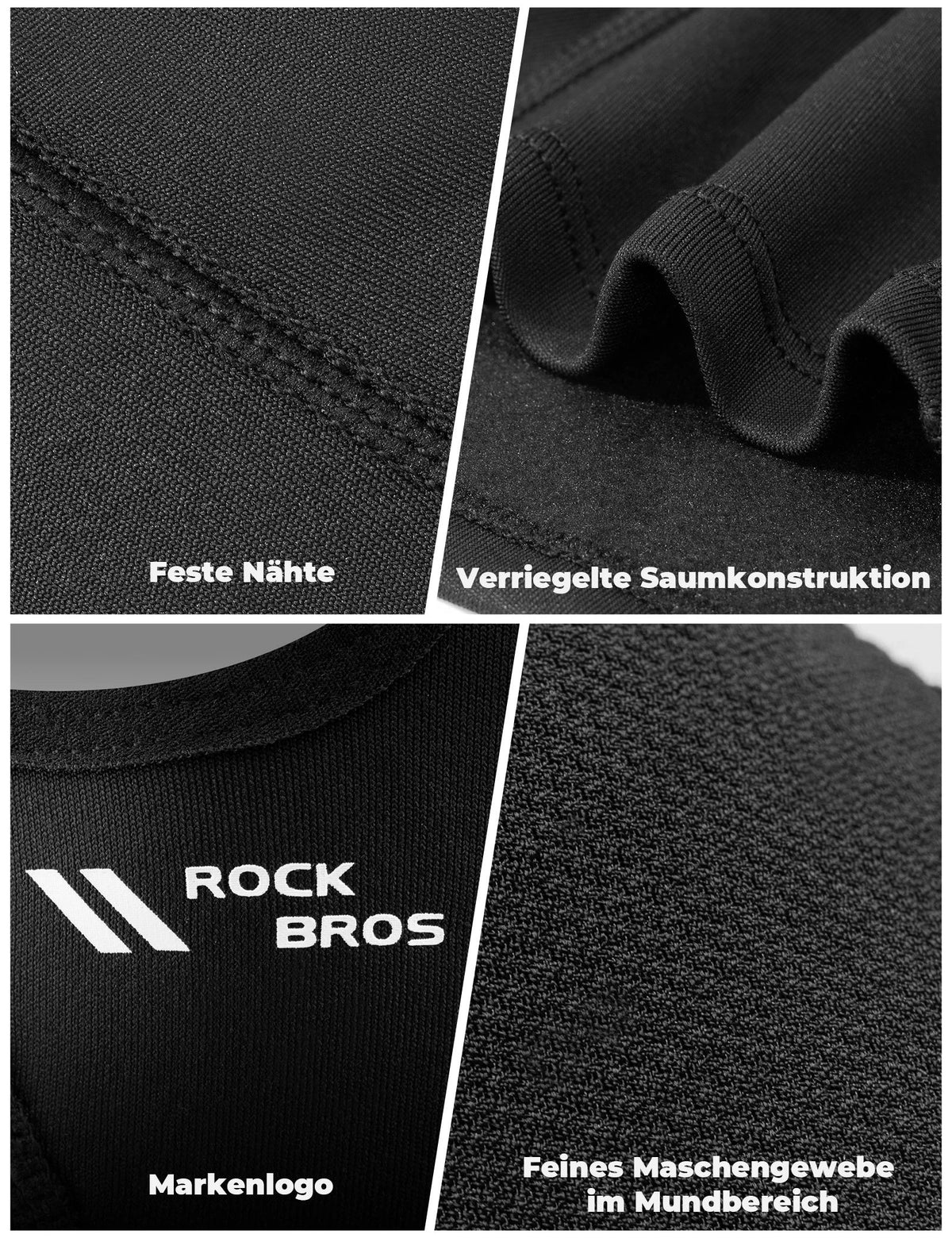 ROCKBROS Cagoule polaire Winter Respirant Balaclava Masque de ski