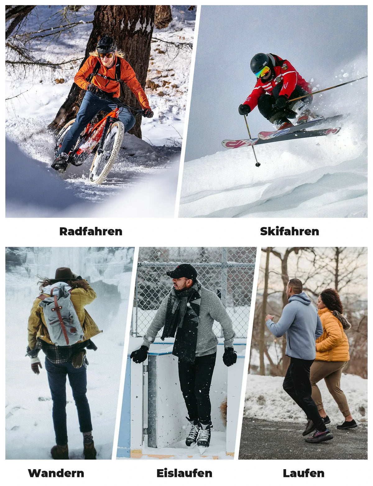 ROCKBROS Cagoule polaire Winter Respirant Balaclava Masque de ski