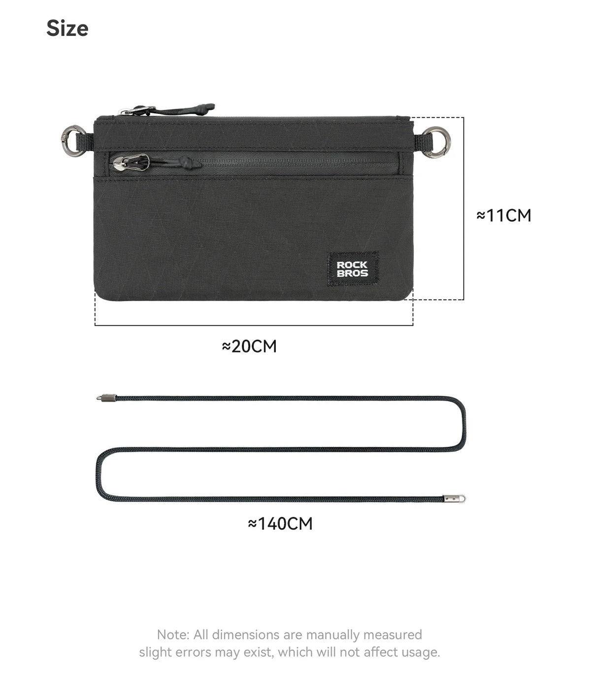 ROCKBROS Portefeuille Pochettes pour Carte de Crédit Clés