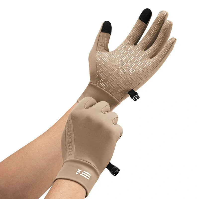 ROCKBROS Gants de vélo d'hiver en graphène de 5°C à 15°C