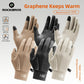 ROCKBROS Gants de vélo d'hiver en graphène de 5°C à 15°C