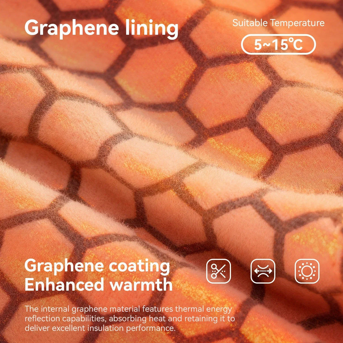 ROCKBROS Gants de vélo d'hiver en graphène de 5°C à 15°C
