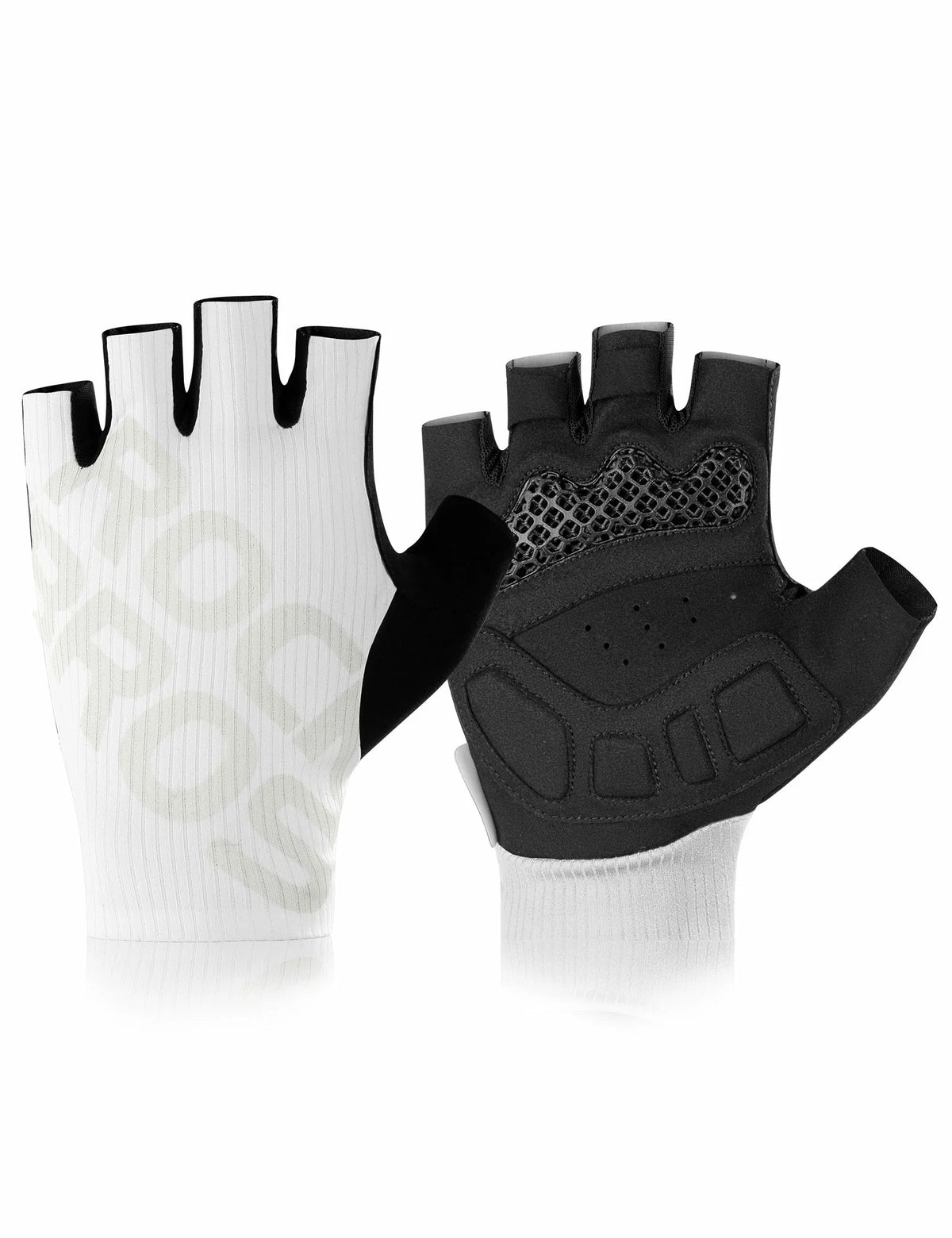 Gants de vélo mi-doigts ROCKBROS été élastiques et respirants, rembourrage antidérapant et amortissant