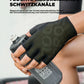 Gants de vélo mi-doigts ROCKBROS été élastiques et respirants, rembourrage antidérapant et amortissant
