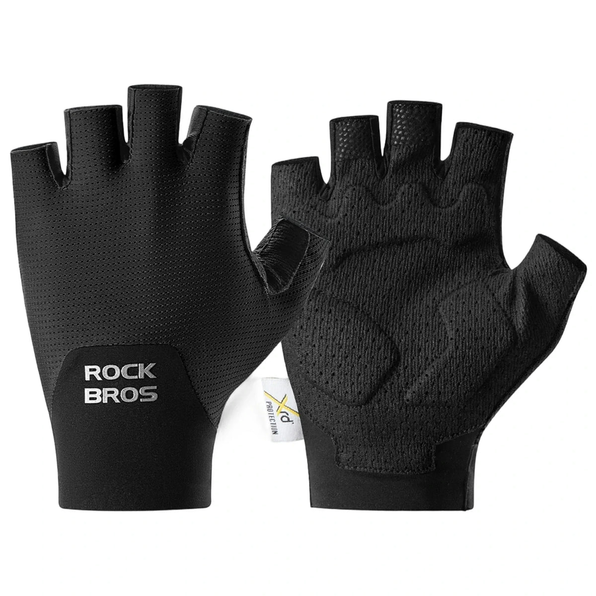 Gants de vélo mi-doigts ROCKBROS avec rembourrage PORON XRD