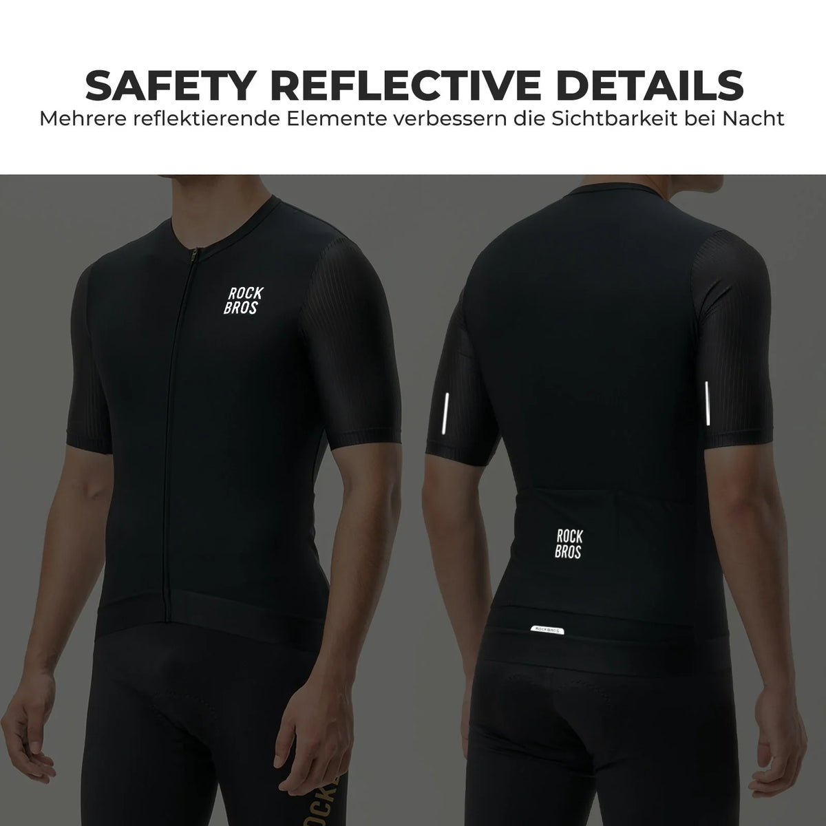 ROCKBROS Maillot de Vélo Homme Manches Courtes