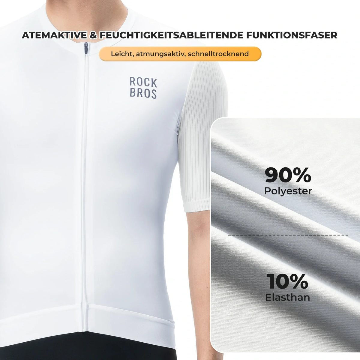 ROCKBROS Maillot de Vélo Homme Manches Courtes