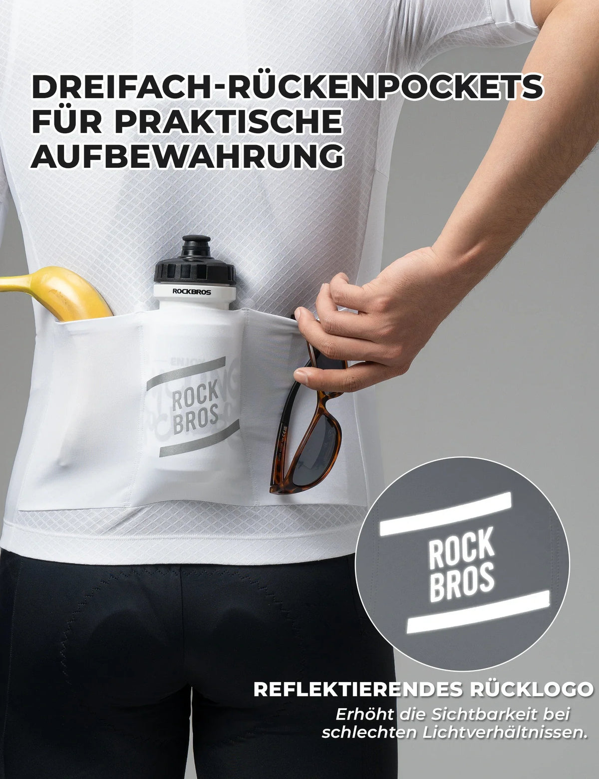 ROCKBROS Maillot de cyclisme manches courtes homme