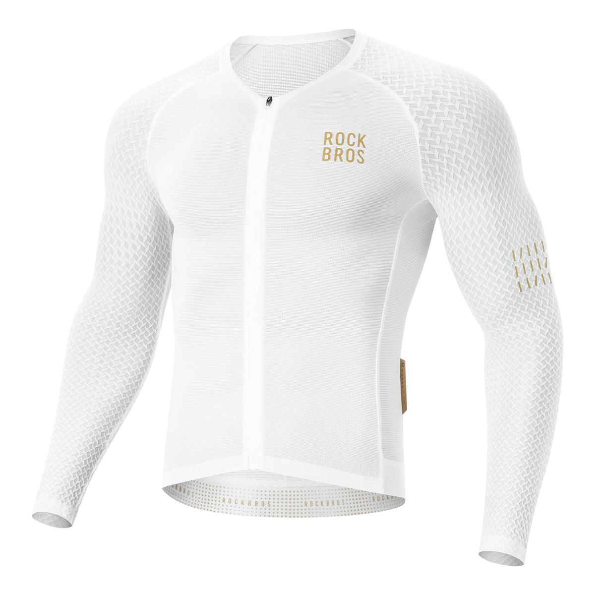 ROCKBROS Maillot de cyclisme manches longues respirant réfléchissant coupe 3D pour homme