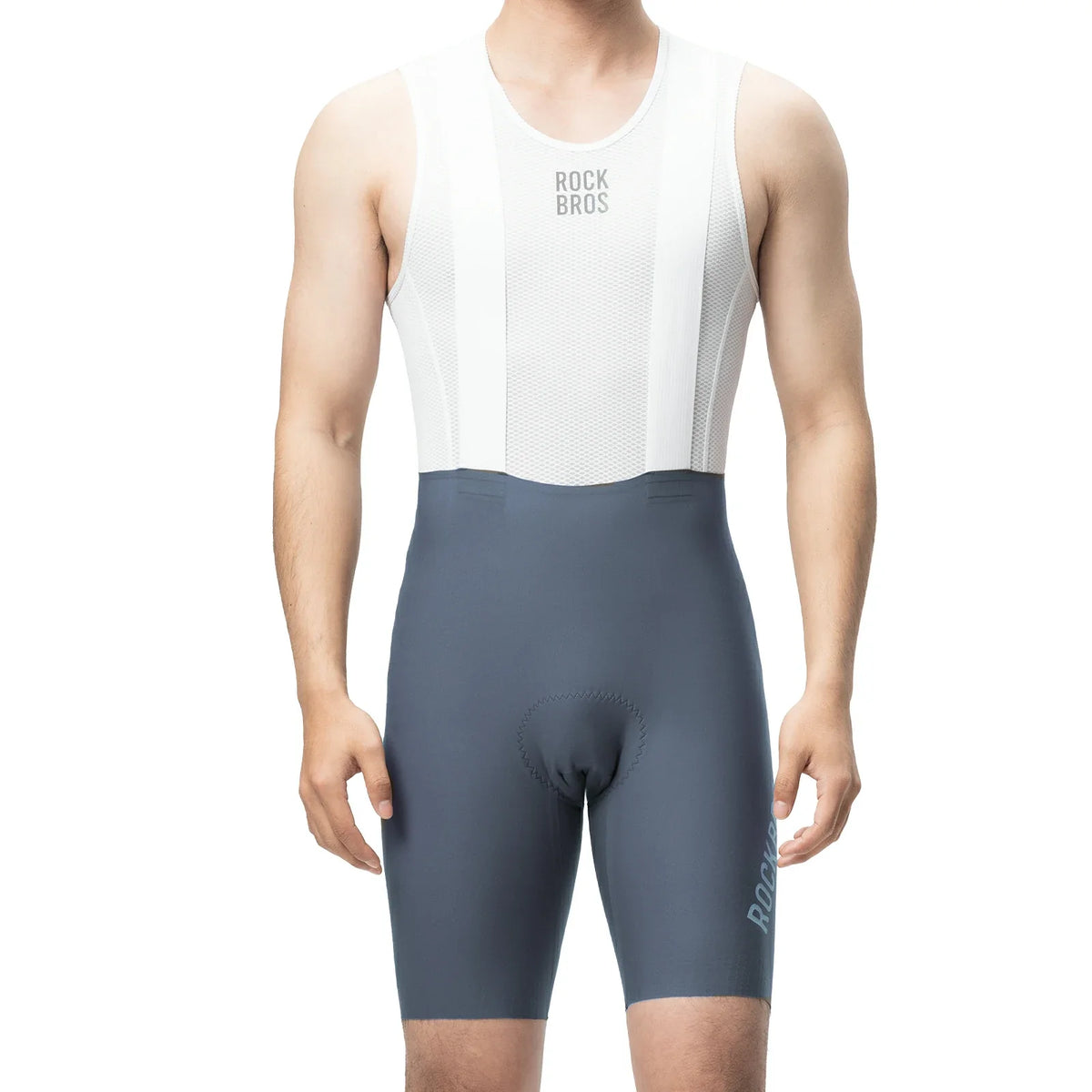 ROCKBROS Cuissard homme avec bretelles Rembourré, Cuissard court de vélo, Respirant à séchage rapide