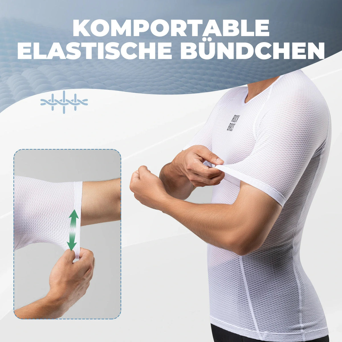 ROCKBROS Sous-maillot manches courtes respirant pour homme