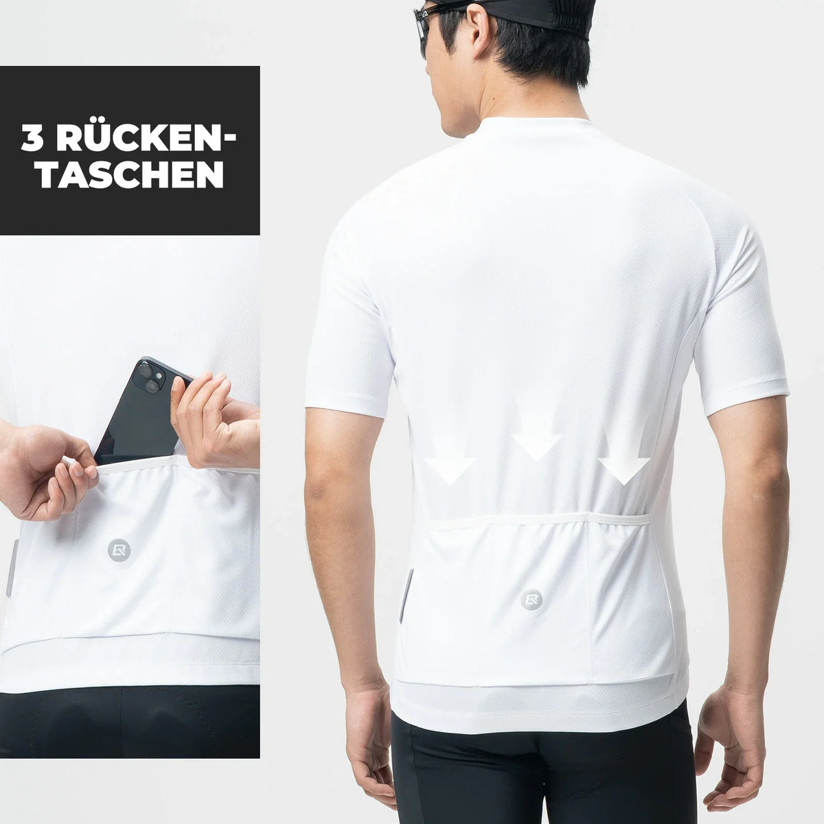 ROCKBROS Maillot de cyclisme homme manches courtes respirant à séchage rapide