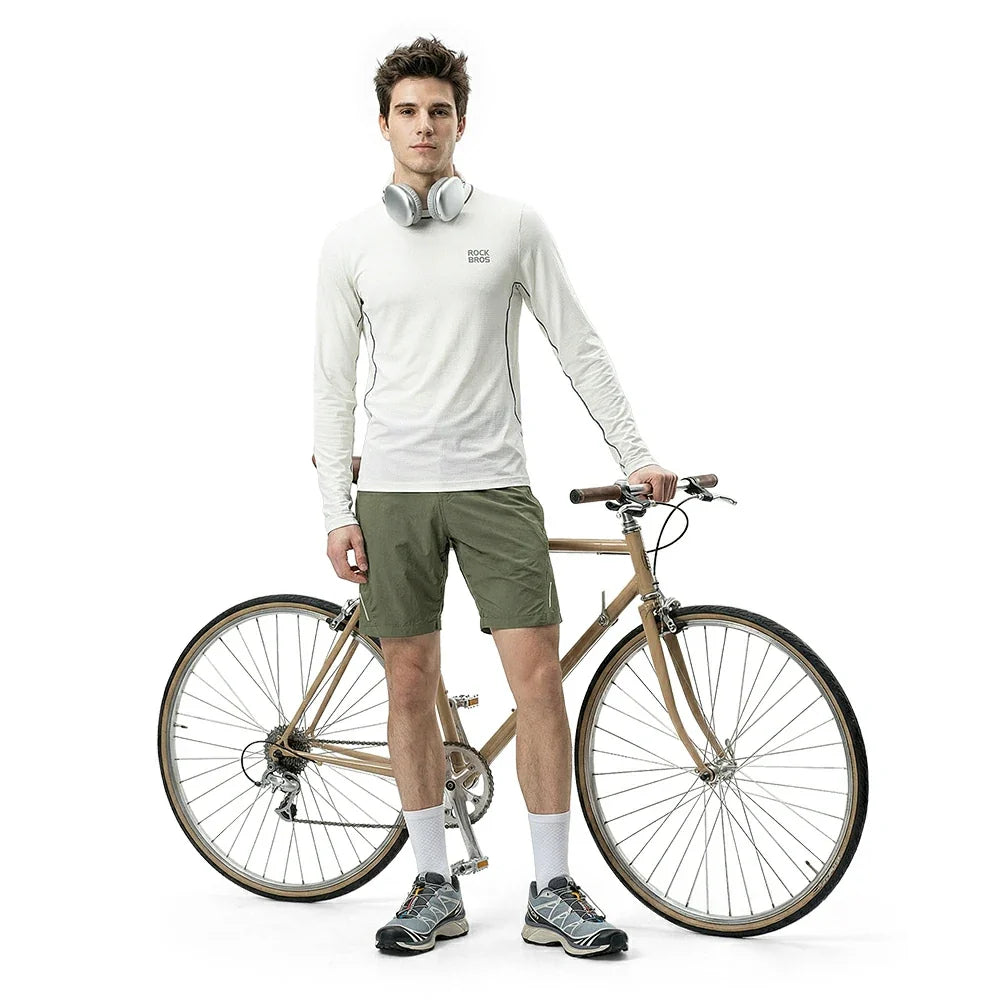 ROCKBROS Short d'été pour homme Vert Army