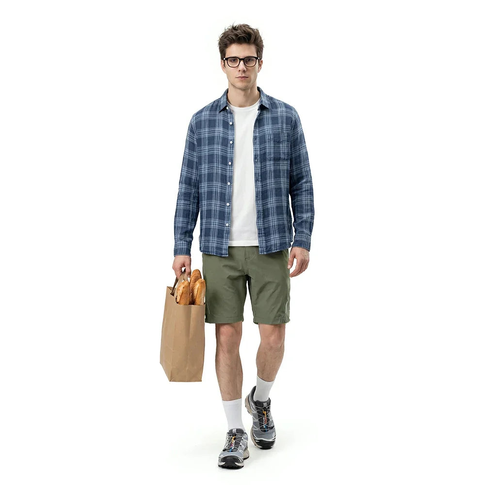 ROCKBROS Short d'été pour homme Vert Army