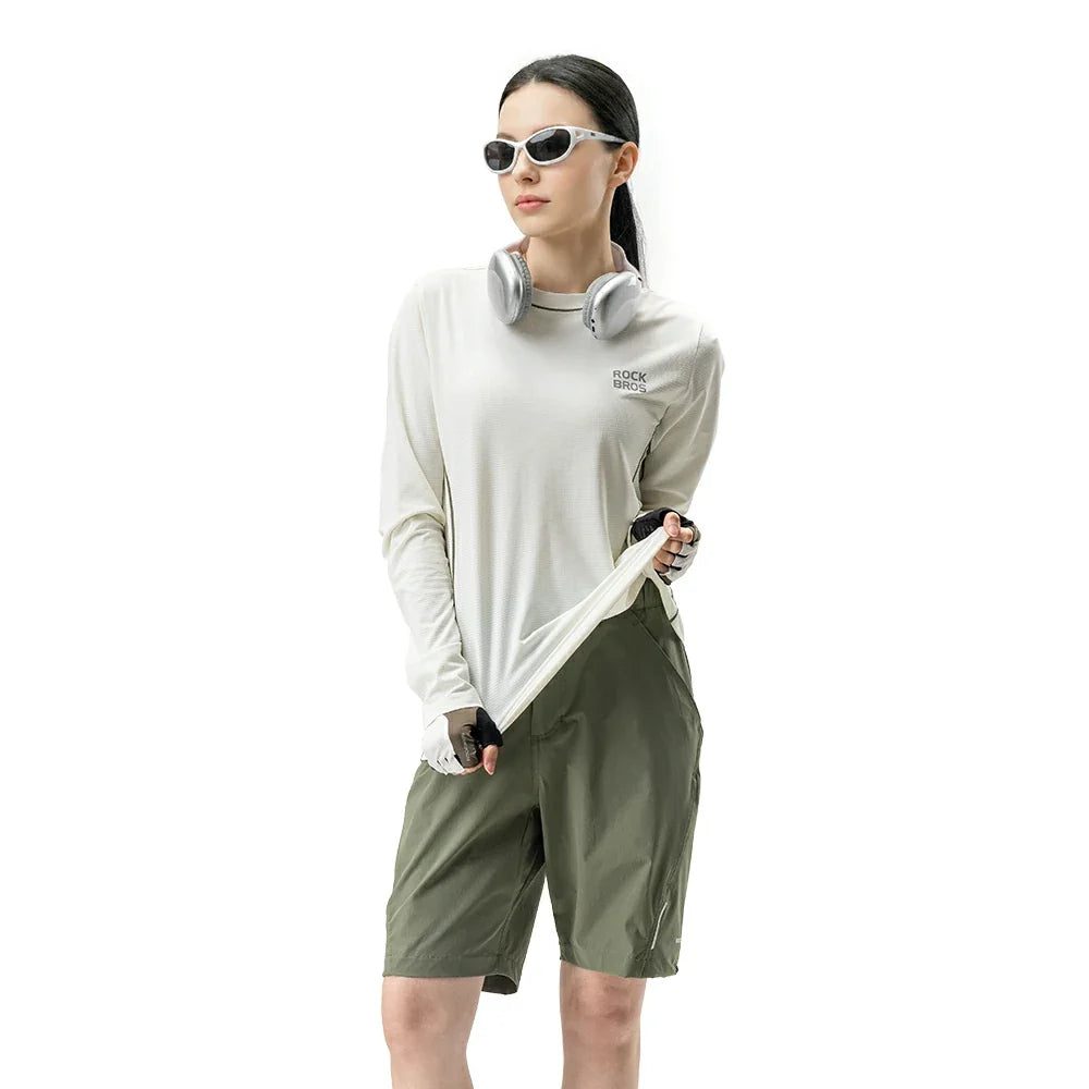 ROCKBROS Short d'été pour homme Vert Army
