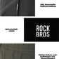 ROCKBROS Short de Sport Homme Cuissard de Vélo  - Ceinture Magnétique, Design 4 Poches