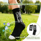 ROCKBROS Chaussettes de vélo pour enfants avec zones de compression antibactériennes 5A motif pattes de chat