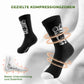 ROCKBROS Chaussettes de vélo pour enfants avec zones de compression antibactériennes 5A motif pattes de chat