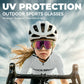 ROCKBROS Lunettes de soleil pour enfant vélo - Polarisées/Photochromiques avec protection UV400