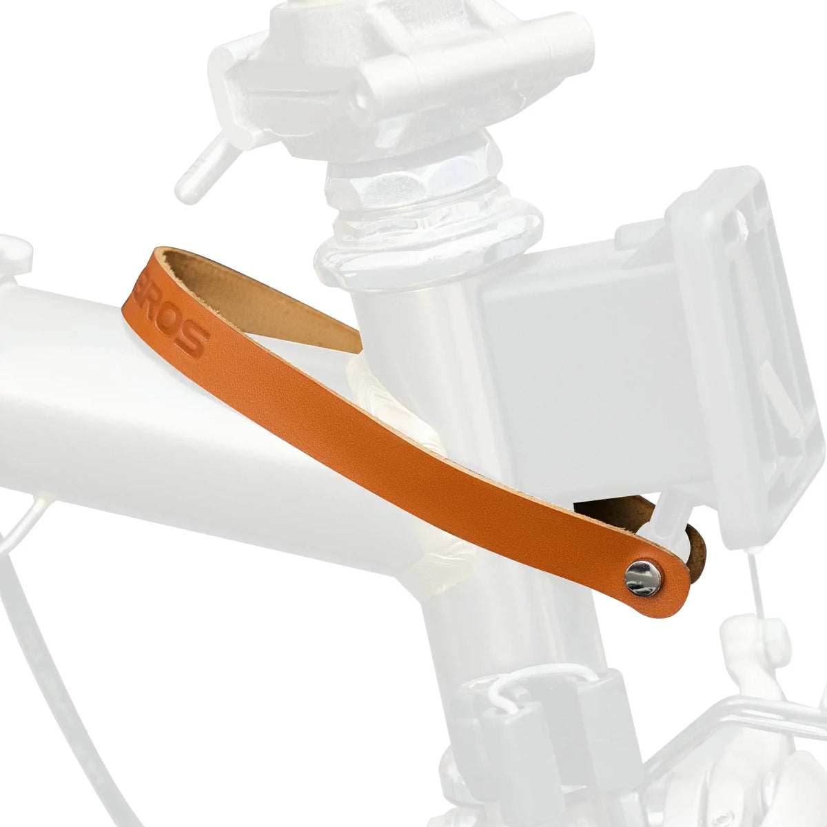 ROCKBROS Poignée à dégagement rapide en cuir pour Brompton Sangle à boucle en cuir Accessoire vélo pliant