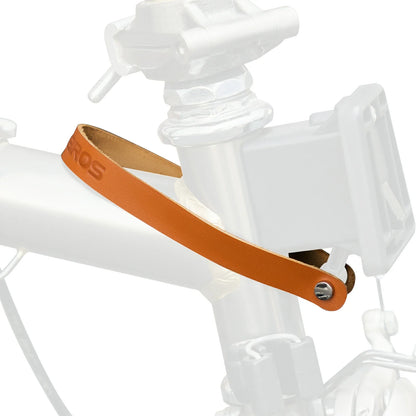 ROCKBROS Poignée à dégagement rapide en cuir pour Brompton Sangle à boucle en cuir Accessoire vélo pliant