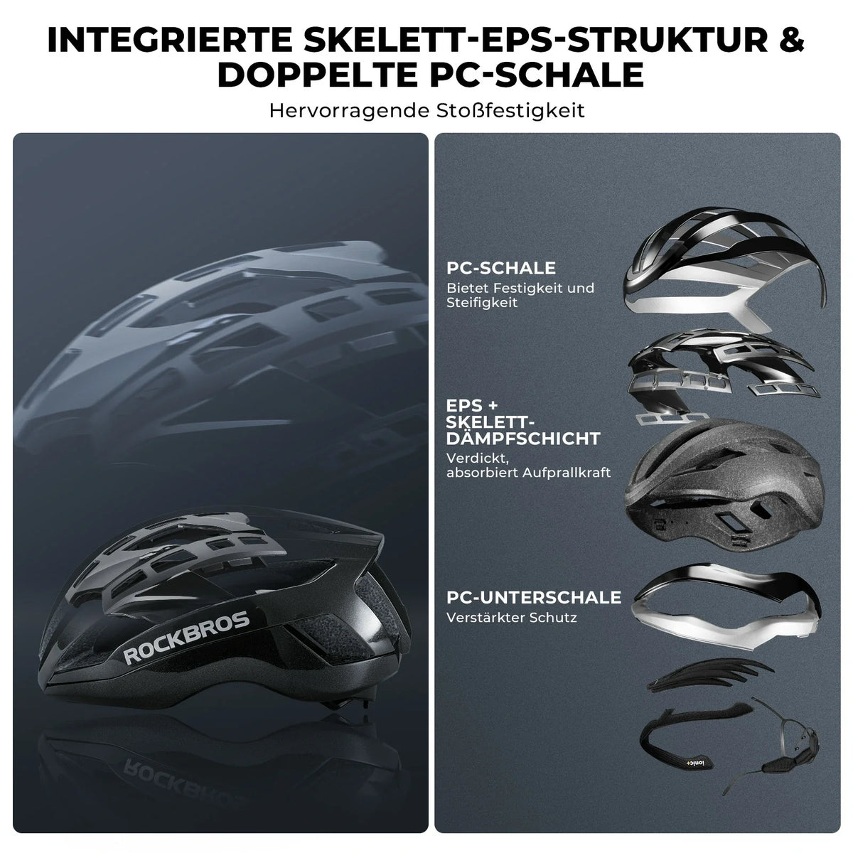 ROCKBROS Casque de vélo léger LK-79