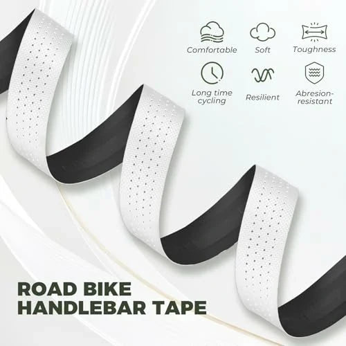 ROCKBROS Bande de guidon vélo de route, 2 rouleaux de bande de guidon route, super long 220cm et épaisseur 3mm