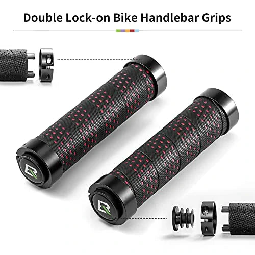 ROCKBROS Poignées de guidon antidérapantes poignées de vélo Lock-On Design poignées vélo